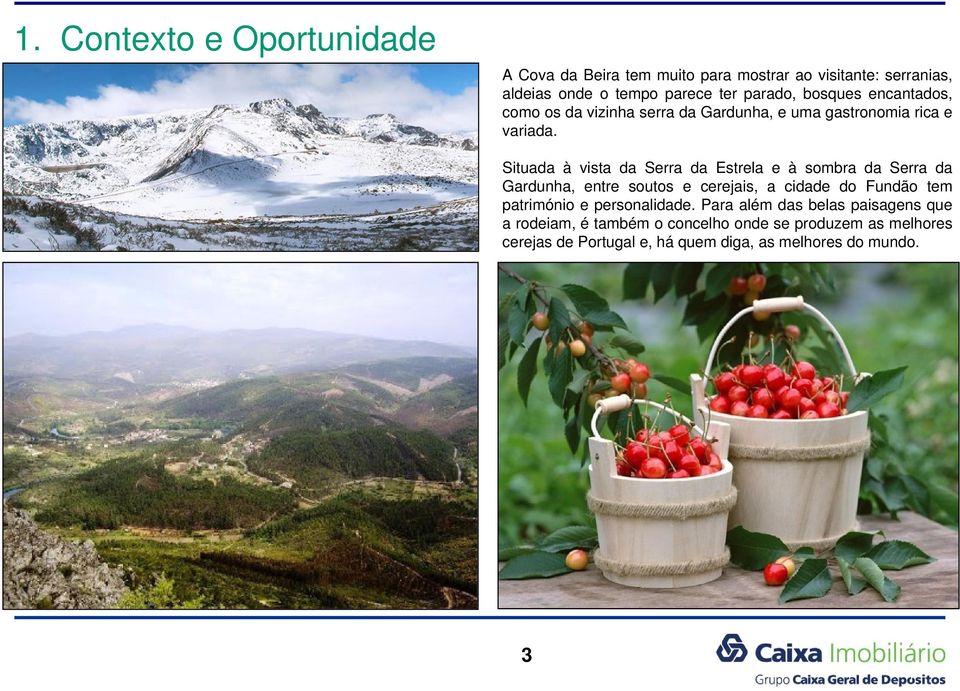 Situada à vista da Serra da Estrela e à sombra da Serra da Gardunha, entre soutos e cerejais, a cidade do Fundão tem património e