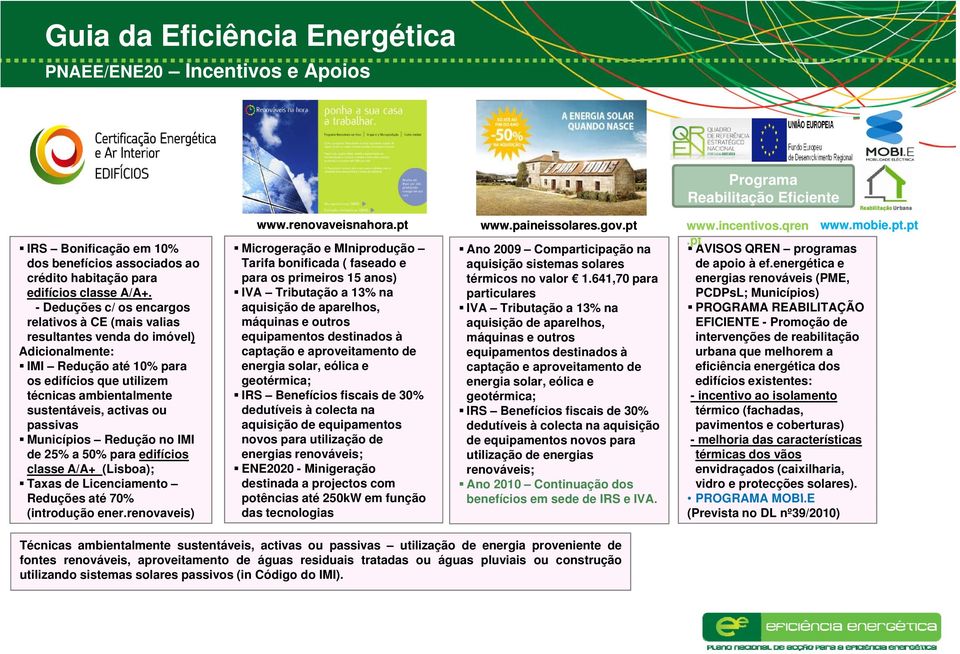 pt AVISOS QREN programas dos benefícios associados ao Tarifa bonificada ( faseado e aquisição sistemas solares de apoio à ef.