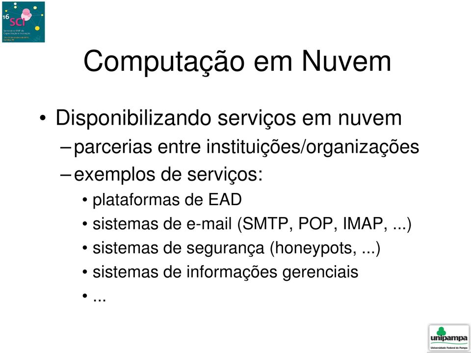 plataformas de EAD sistemas de e-mail (SMTP, POP, IMAP,.