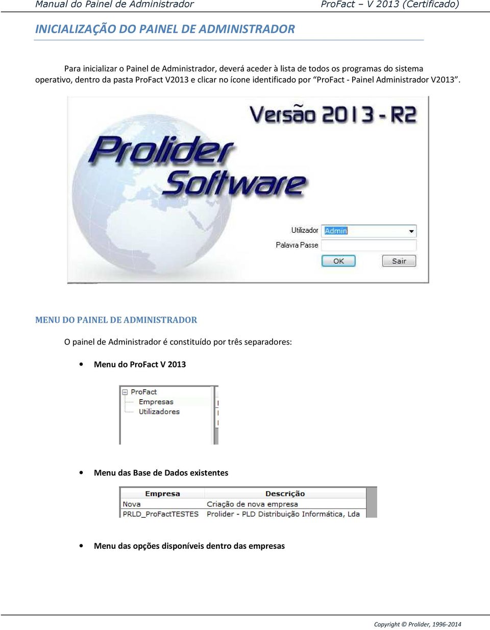 ProFact - Painel Administrador V2013.