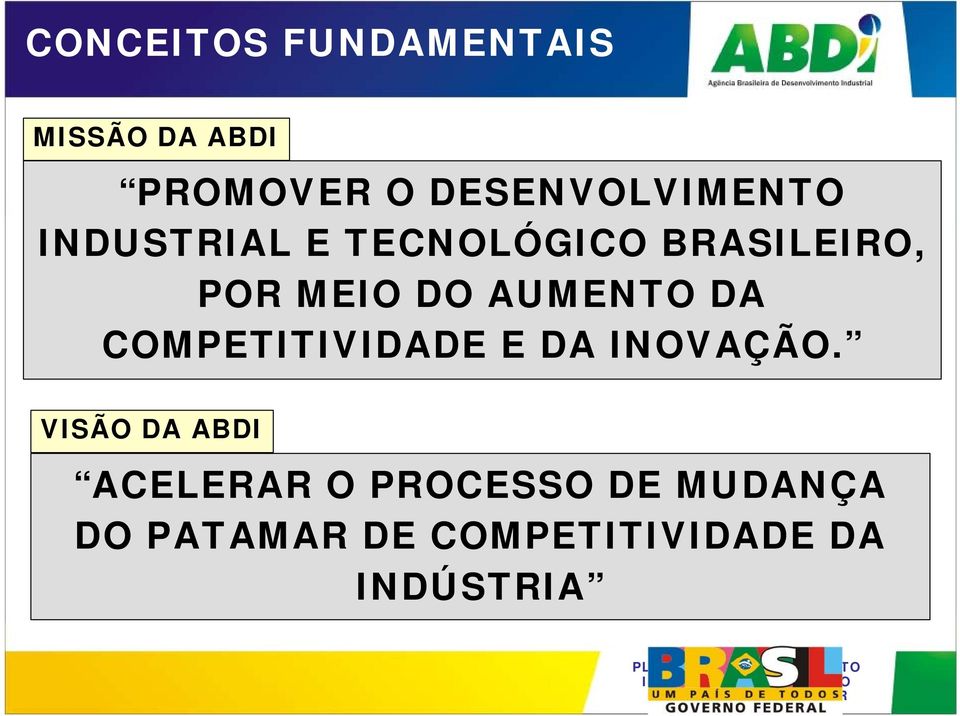 MEIO DO AUMENTO DA COMPETITIVIDADE E DA INOVAÇÃO.