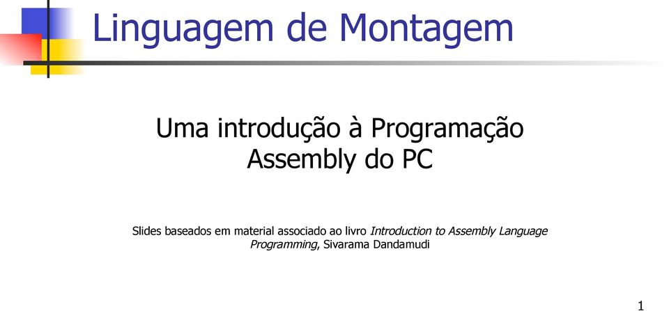 em material associado ao livro Introduction