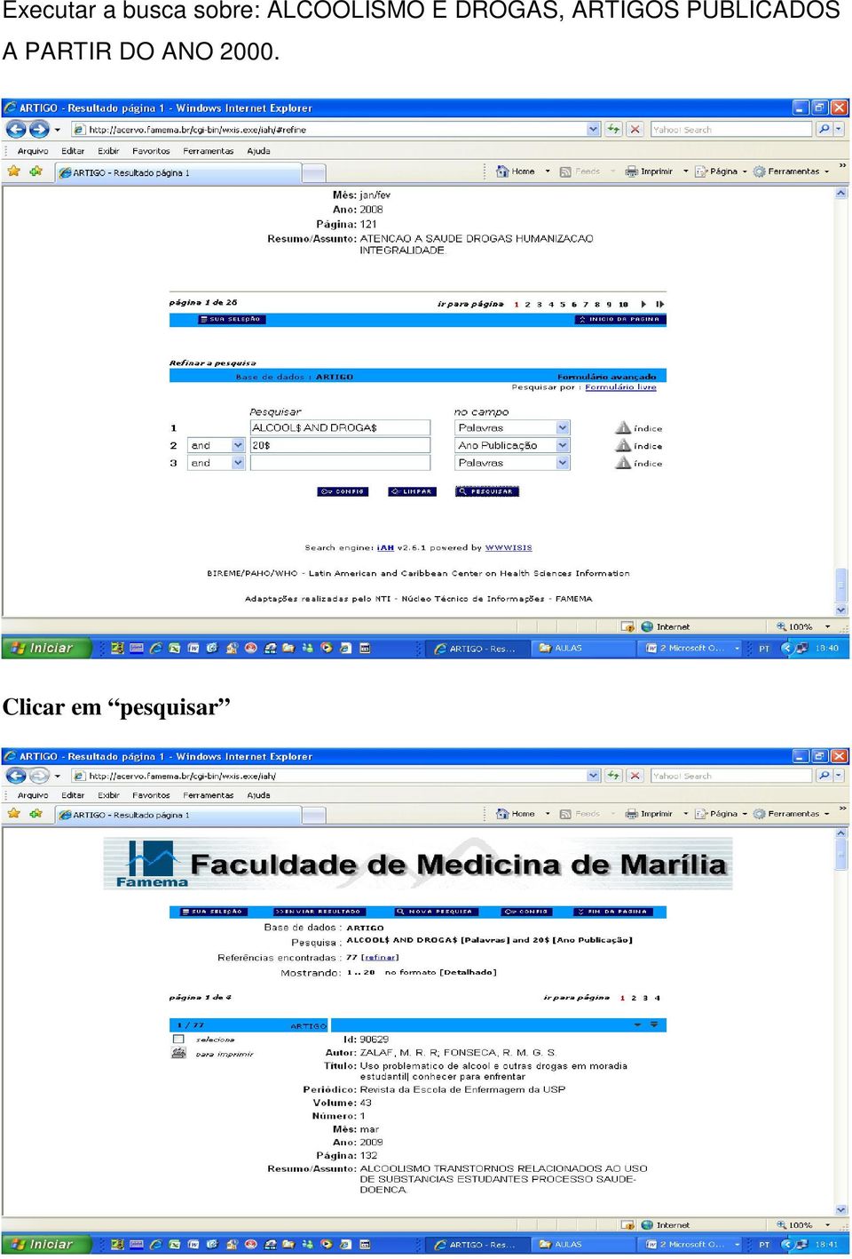 ARTIGOS PUBLICADOS A