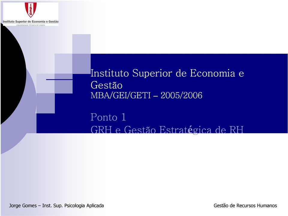 MBA/GEI/GETI 2005/2006