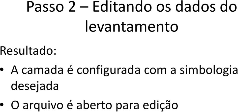 configurada com a simbologia