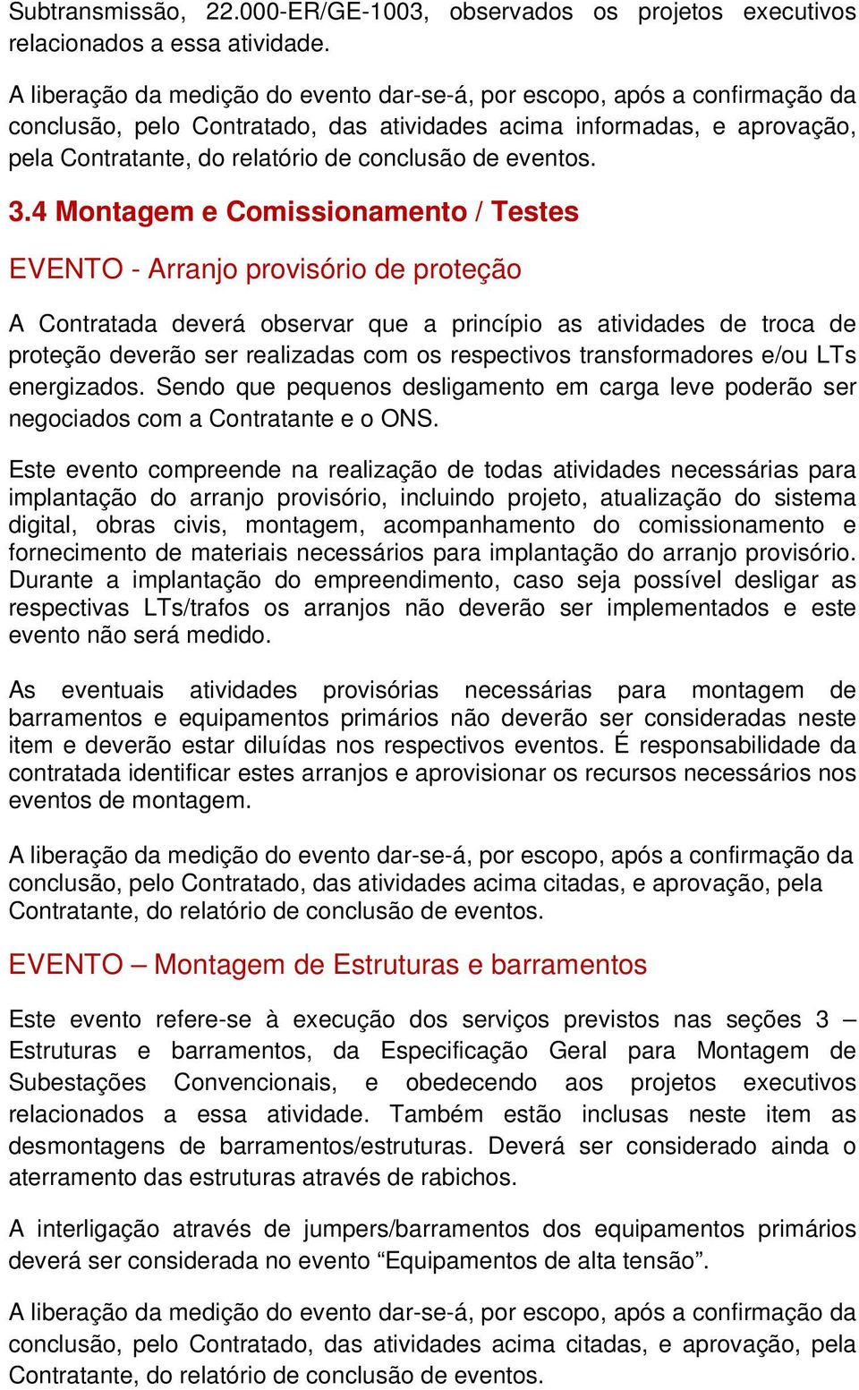 eventos. 3.