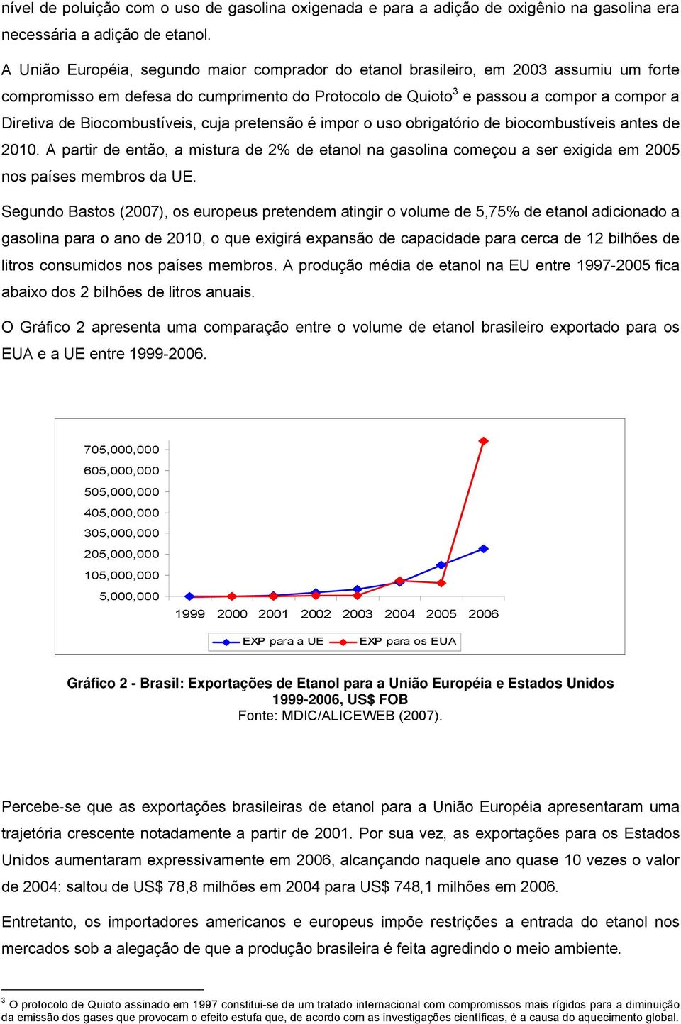 cuja pretensão é mpor o uso obrgatóro de bocombustíves antes de 2010. A partr de então, a mstura de 2% de etanol na gasolna começou a ser exgda em 2005 nos países membros da UE.