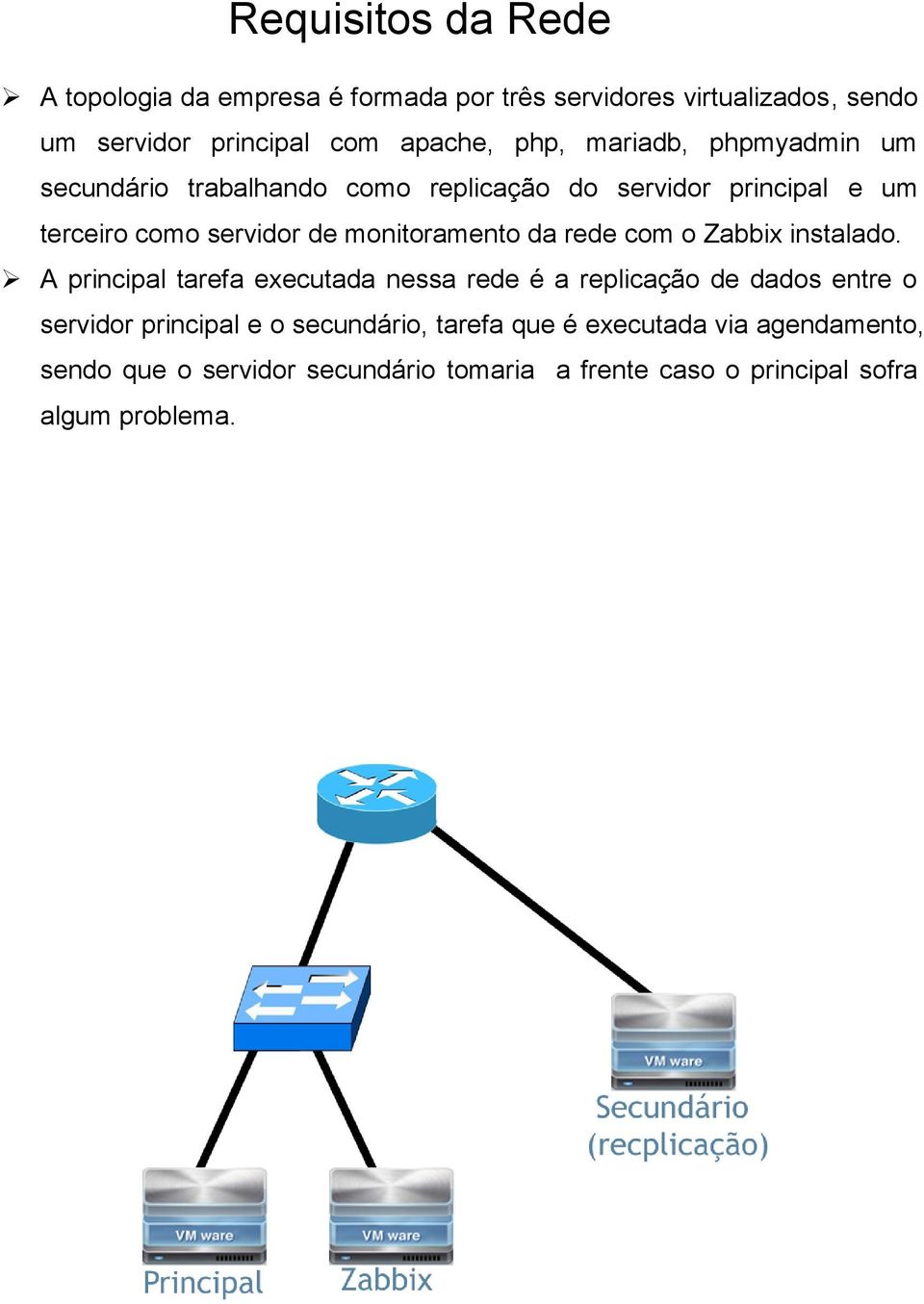 rede com o Zabbix instalado.