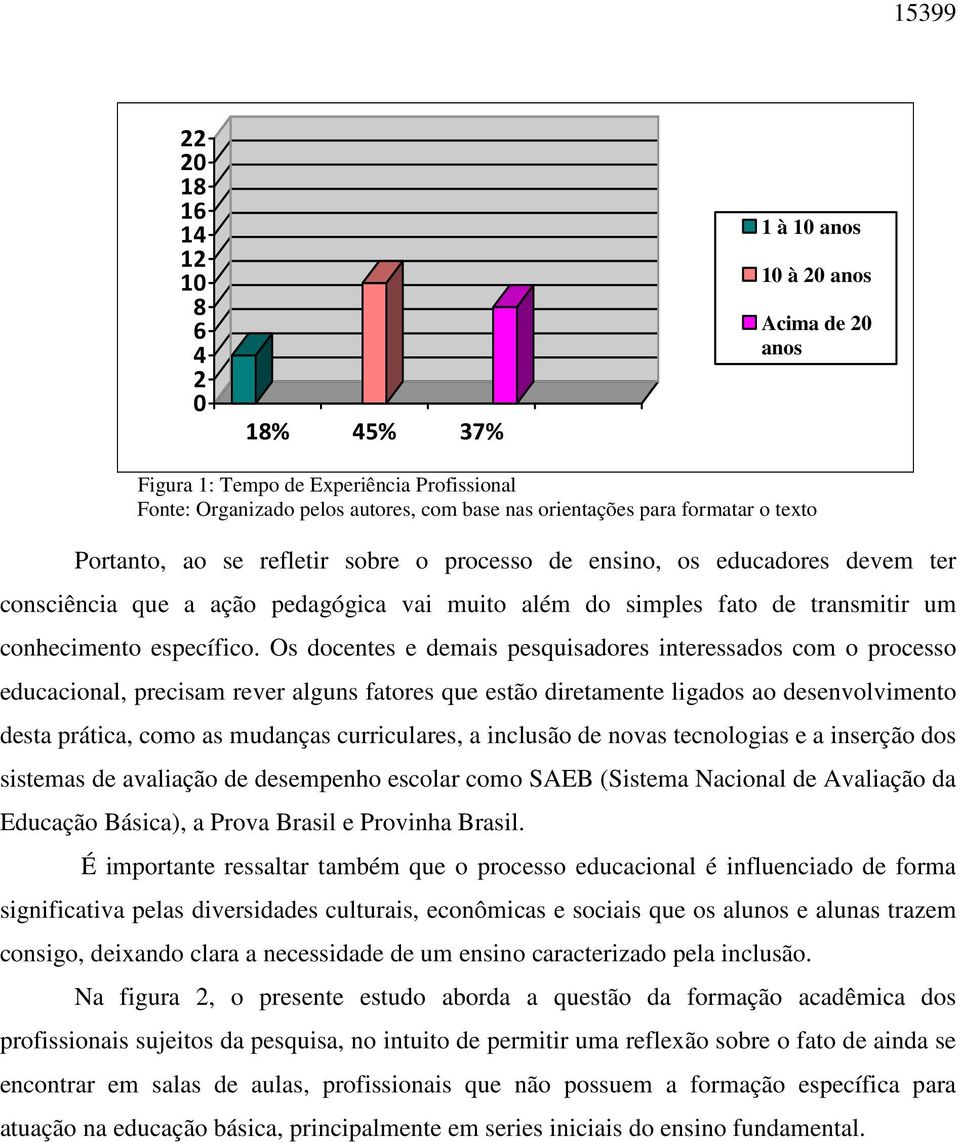 Os docentes e demais pesquisadores interessados com o processo educacional, precisam rever alguns fatores que estão diretamente ligados ao desenvolvimento desta prática, como as mudanças