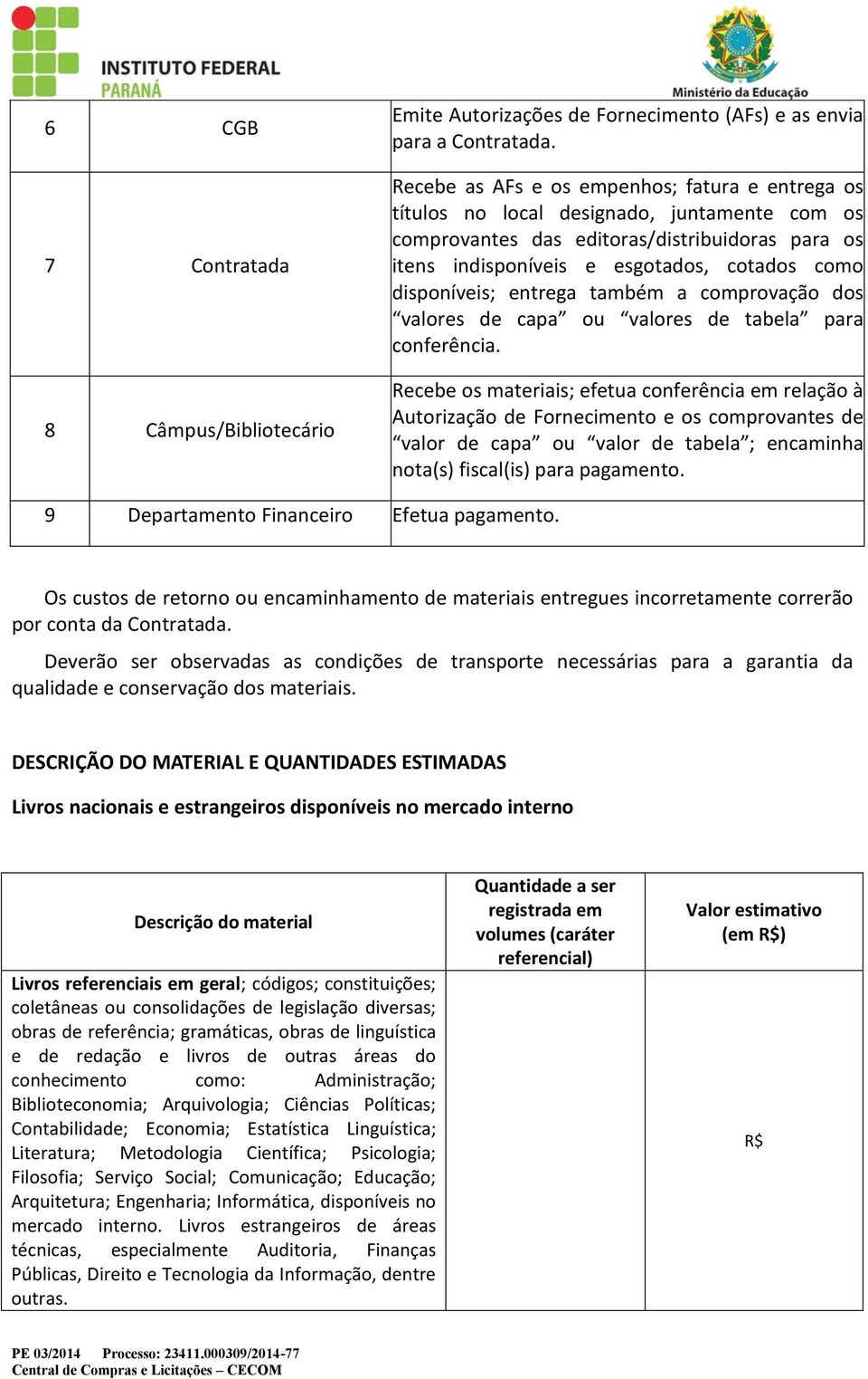 disponíveis; entrega também a comprovação dos valores de capa ou valores de tabela para conferência.