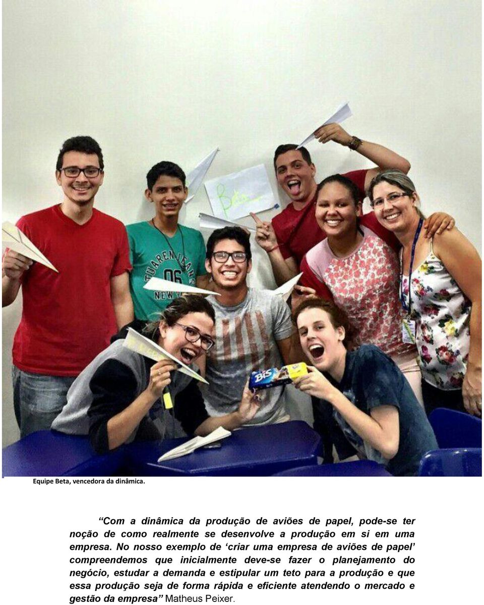 em uma empresa.