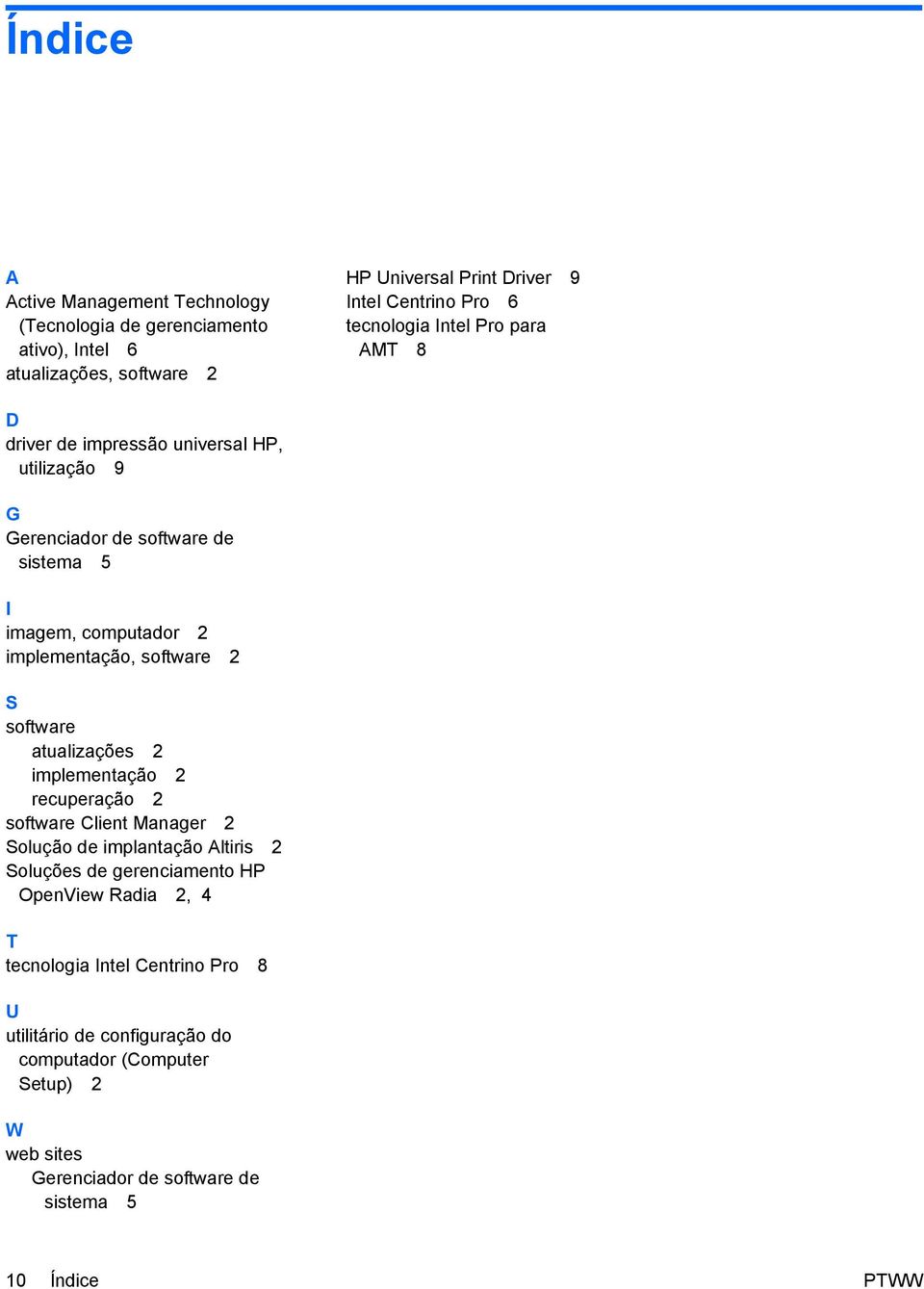 software 2 S software atualizações 2 implementação 2 recuperação 2 software Client Manager 2 Solução de implantação Altiris 2 Soluções de gerenciamento HP