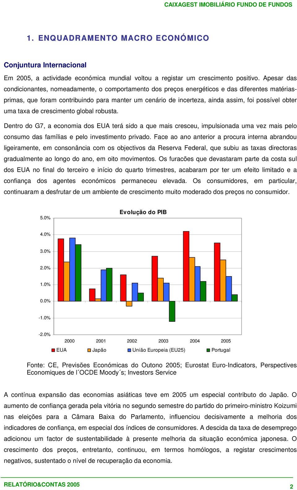 obter uma taxa de crescimento global robusta. Dentro do G7, a economia dos EUA terá sido a que mais cresceu, impulsionada uma vez mais pelo consumo das famílias e pelo investimento privado.