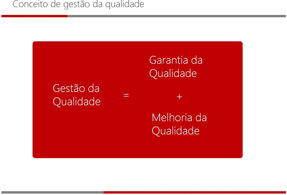 Qualidade = Garantia da