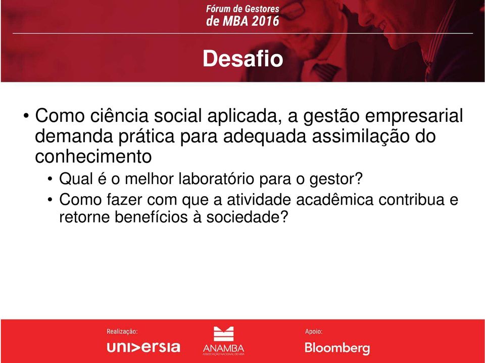 assimilação do conhecimento Qual é o melhor laboratório para o gestor?