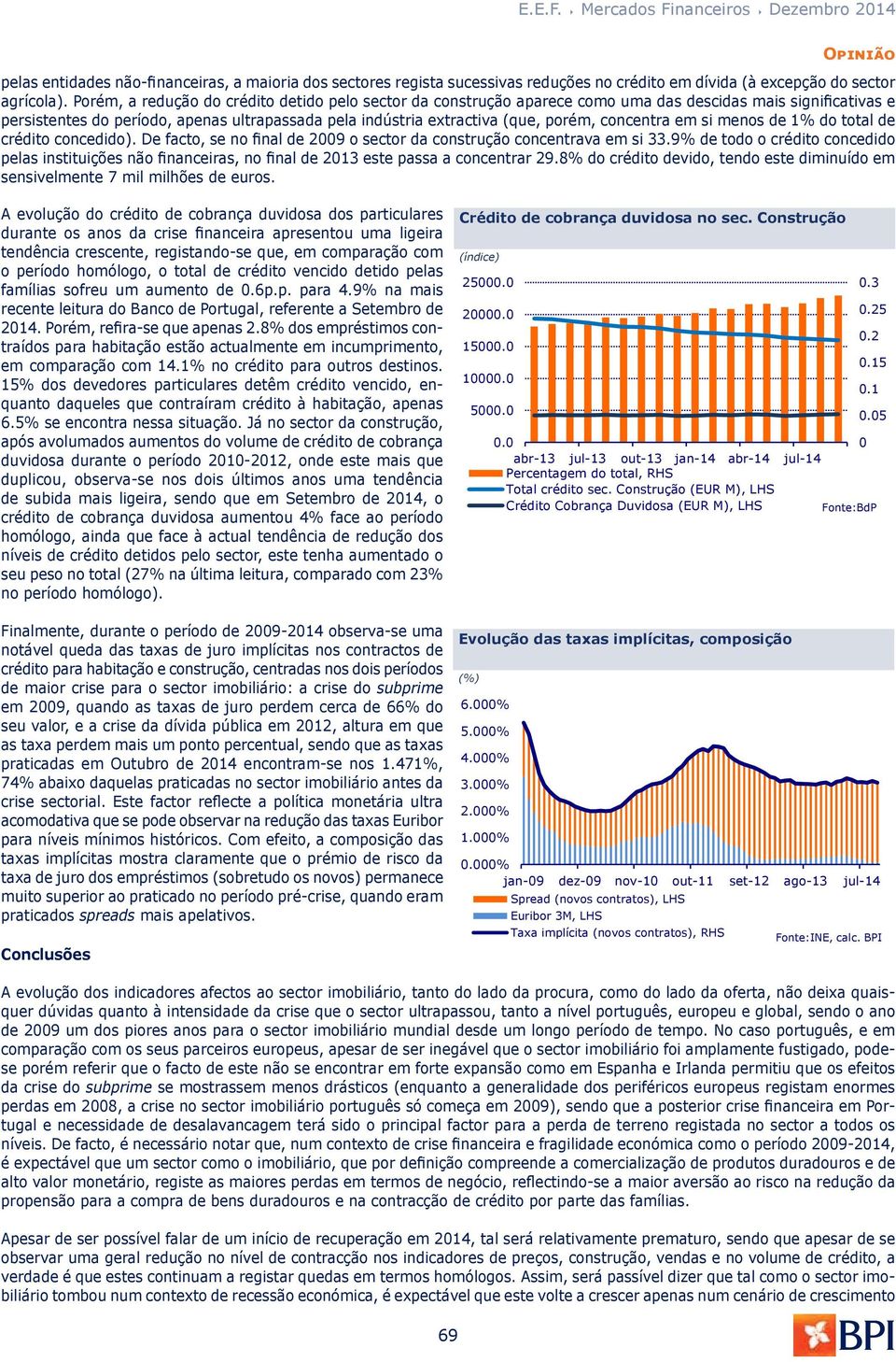 concentra em si menos de 1% do total de crédito concedido). De facto, se no final de 2009 o sector da construção concentrava em si 33.