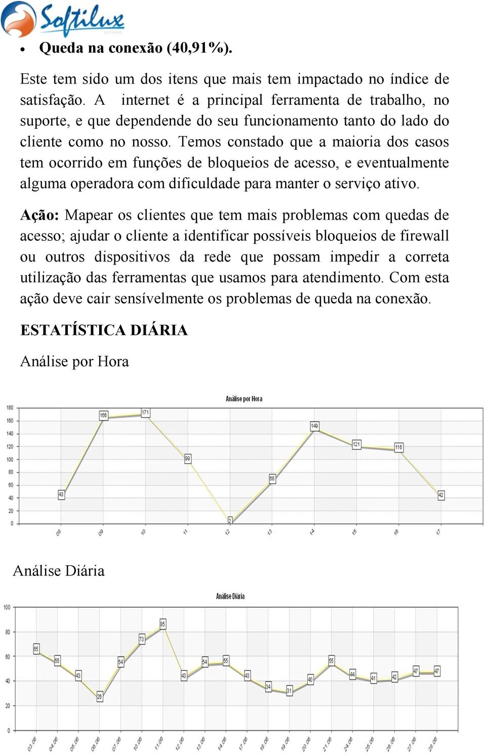 Temos constado que a maioria dos casos tem ocorrido em funções de bloqueios de acesso, e eventualmente alguma operadora com dificuldade para manter o serviço ativo.