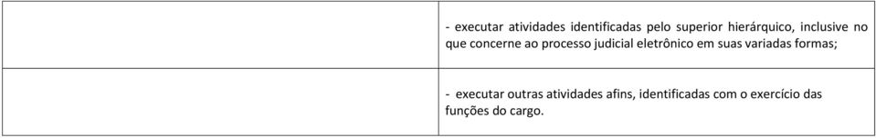 judicial eletrônico em suas variadas formas; - executar