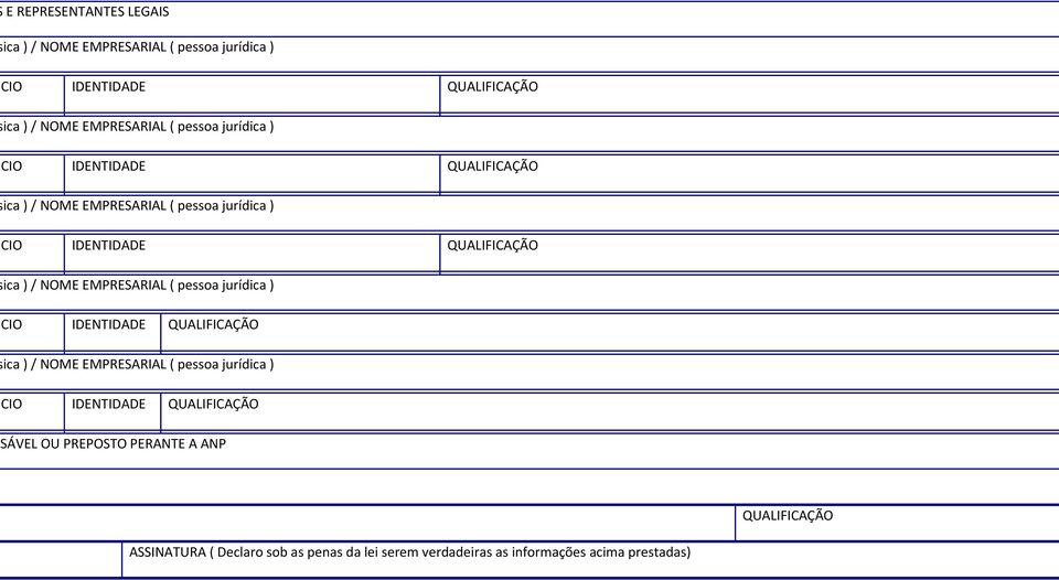 EMPRESARIAL ( pessoa jurídica ) CIO IDENTIDADE QUALIFICAÇÃO ica ) / NOME EMPRESARIAL ( pessoa jurídica ) CIO IDENTIDADE