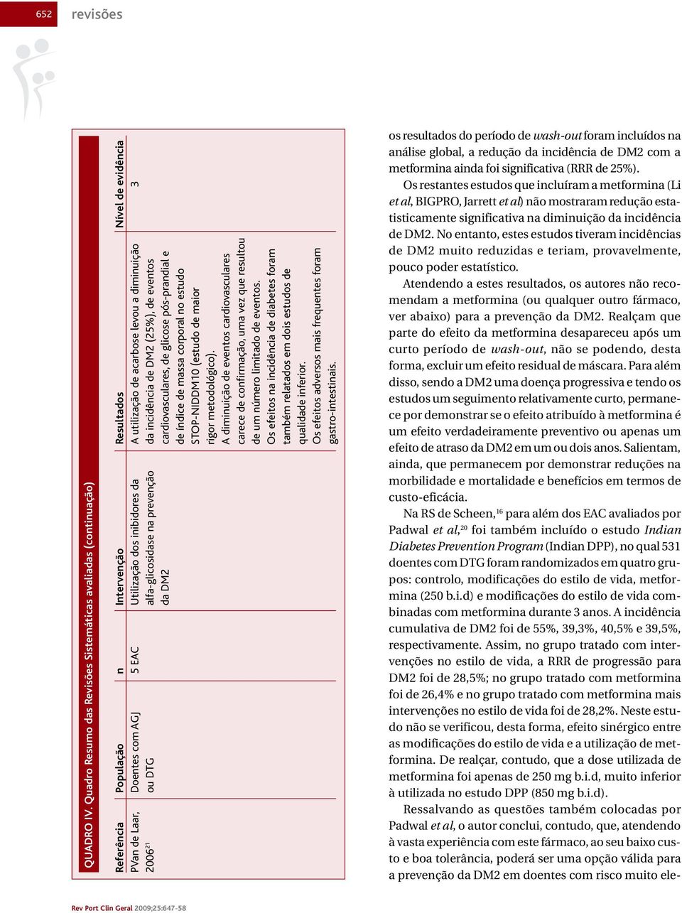utilização de acarbose levou a diminuição 3 2006 21 ou DTG alfa-glicosidase na prevenção da incidência de DM2 (25%), de eventos da DM2 cardiovasculares, de glicose pós-prandial e de índice de massa