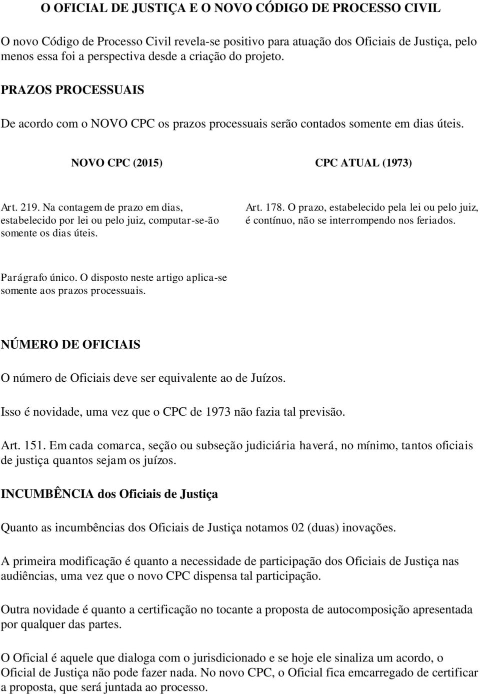 Na contagem de prazo em dias, estabelecido por lei ou pelo juiz, computar-se-ão somente os dias úteis. Art. 178.