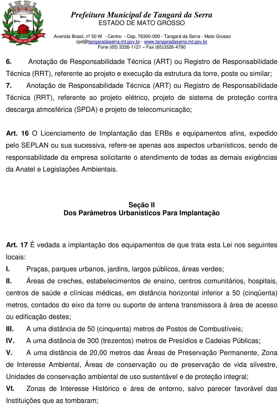 telecomunicação; Art.