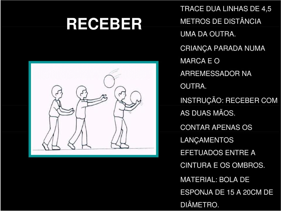 INSTRUÇÃO: RECEBER COM AS DUAS MÃOS.