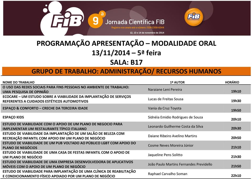 APOIO DE UM PLANO DE NEGOCIO PARA IMPLEMENTAR UM RESTAURANTE TÍPICO ITALIANO ESTUDO DE VIABILIDADE DA IMPLANTAÇÃO DE UM SALÃO DE BELEZA COM RECREAÇÃO INFANTIL COM APOIO EM UM PLANO DE NEGÓCIO ESTUDO