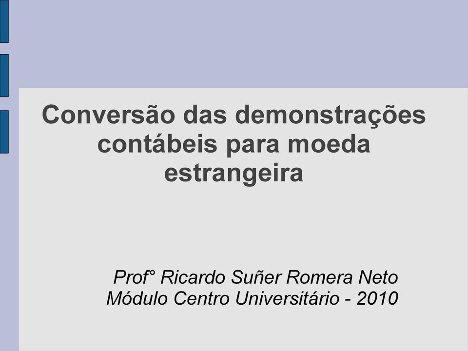 estrangeira Prof Ricardo Suñer