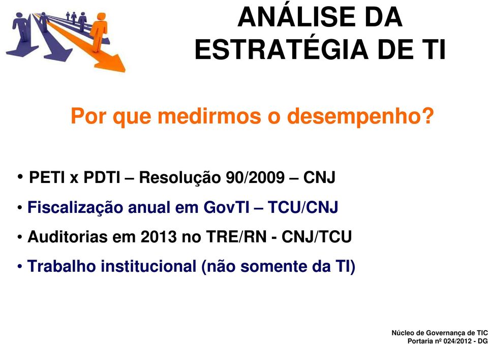 Fiscalização anual em GovTI TCU/CNJ