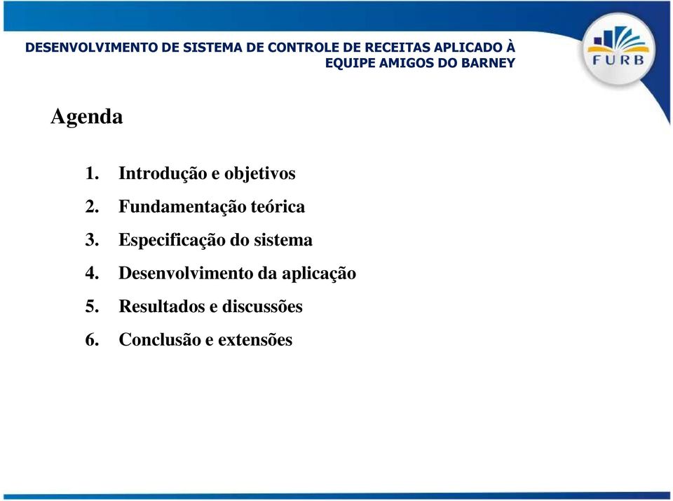 Especificação do sistema 4.