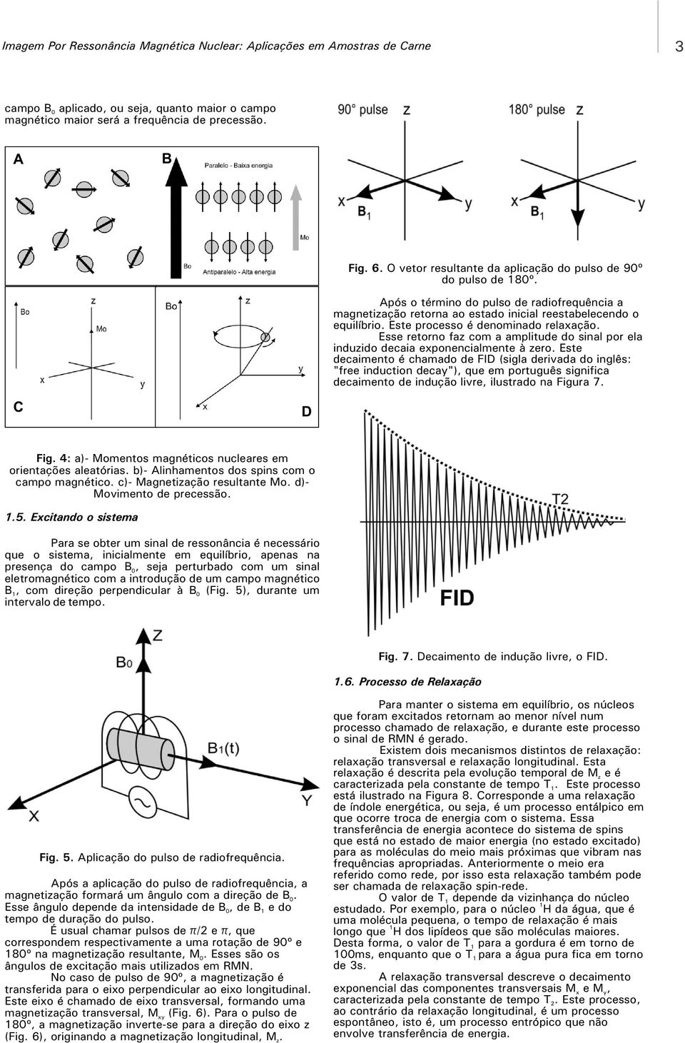 Esse retorno faz com a amplitude do sinal por ela induzido decaia exponencialmente à zero.