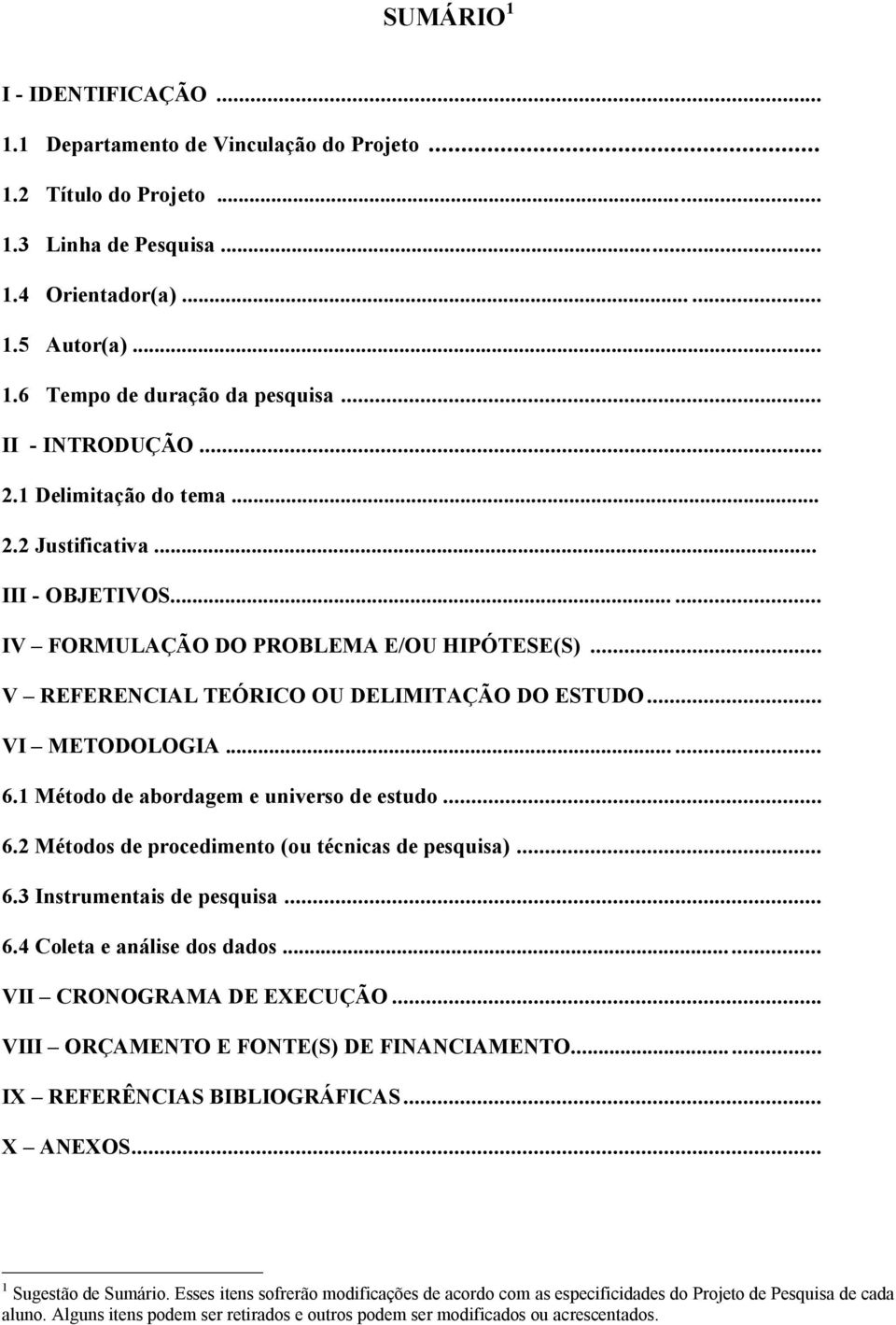 .. VI METODOLOGIA...... 6.1 Método de abordagem e universo de estudo... 6.2 Métodos de procedimento (ou técnicas de pesquisa)... 6.3 Instrumentais de pesquisa... 6.4 Coleta e análise dos dados.