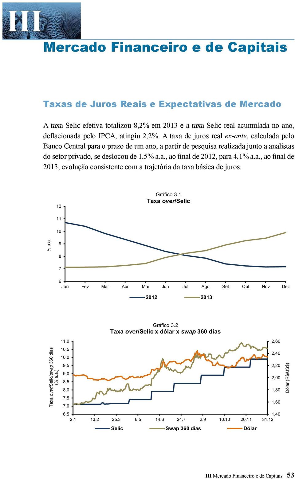 4,1, ao final de 213, evolução consistente com a trajetória da taxa básica de juros. 12 Gráfico 3.