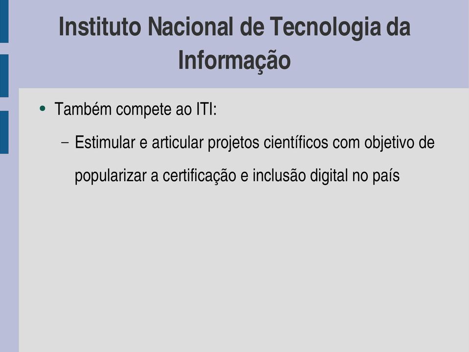 articular projetos científicos com objetivo