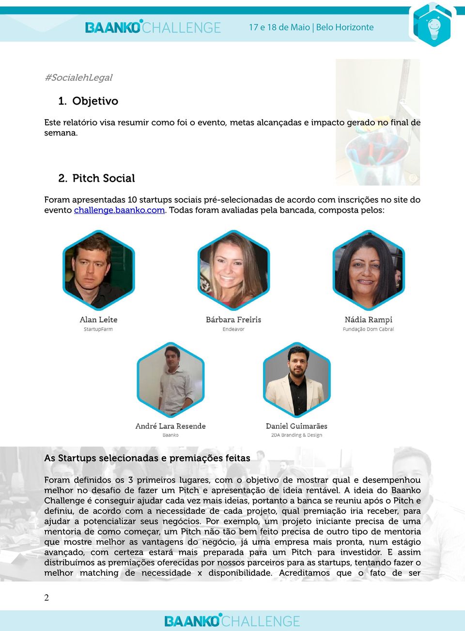 inscrições no site do evento challenge.baanko.com.