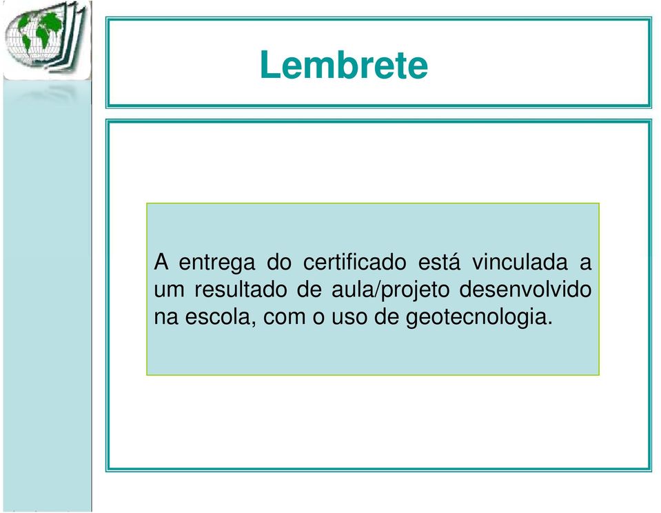 vinculada a um resultado de aula/projeto