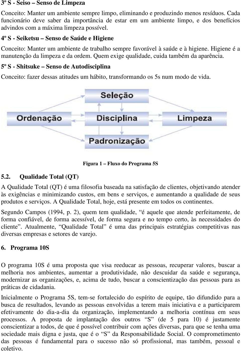 4º S - Seiketsu Senso de Saúde e Higiene Conceito: Manter um ambiente de trabalho sempre favorável à saúde e à higiene. Higiene é a manutenção da limpeza e da ordem.