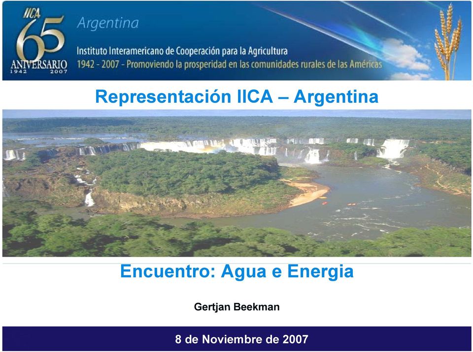 Agua e Energia Gertjan