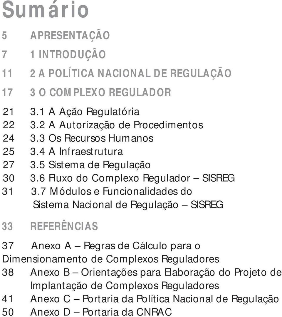 6 Fluxo do Complexo Regulador SISREG 31 3.