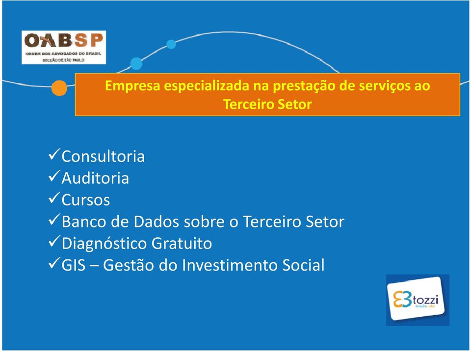 Banco de Dados sobre o Terceiro Setor