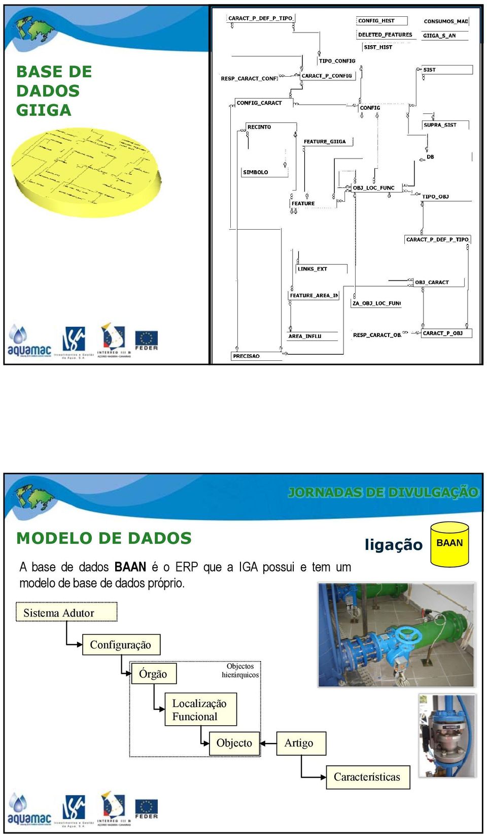 Sistema Adutor ligação BAAN Configuração Órgão Objectos