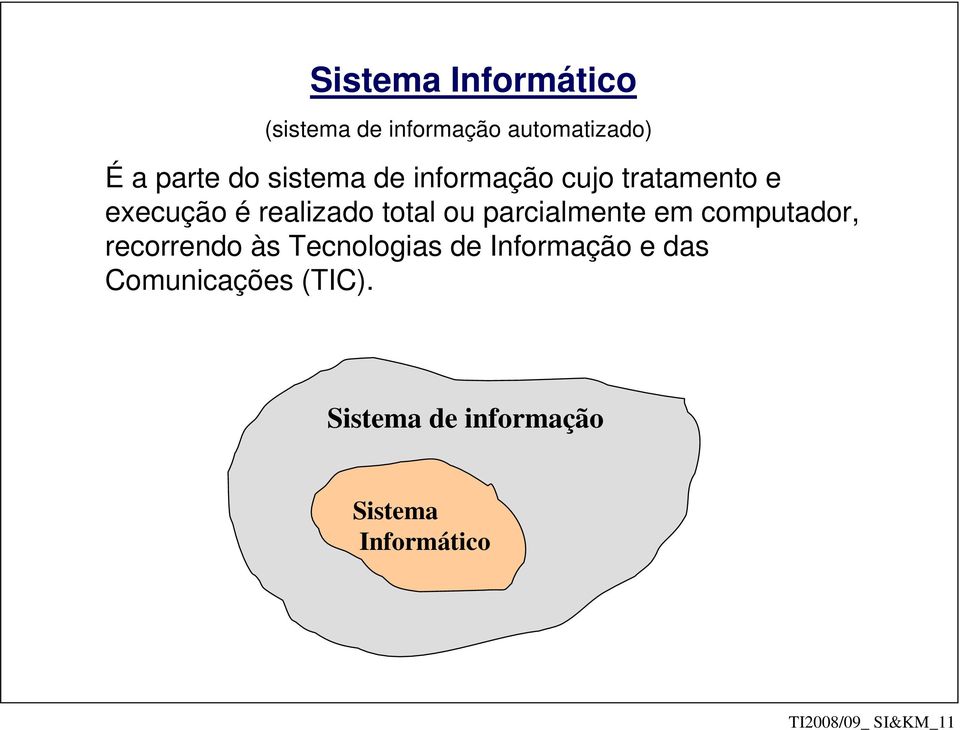 parcialmente em computador, recorrendo às Tecnologias de Informação e das