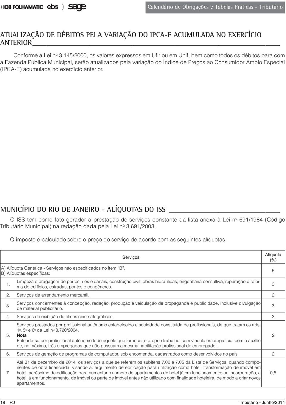 (IPCA-E) acumulada no exercício anterior.