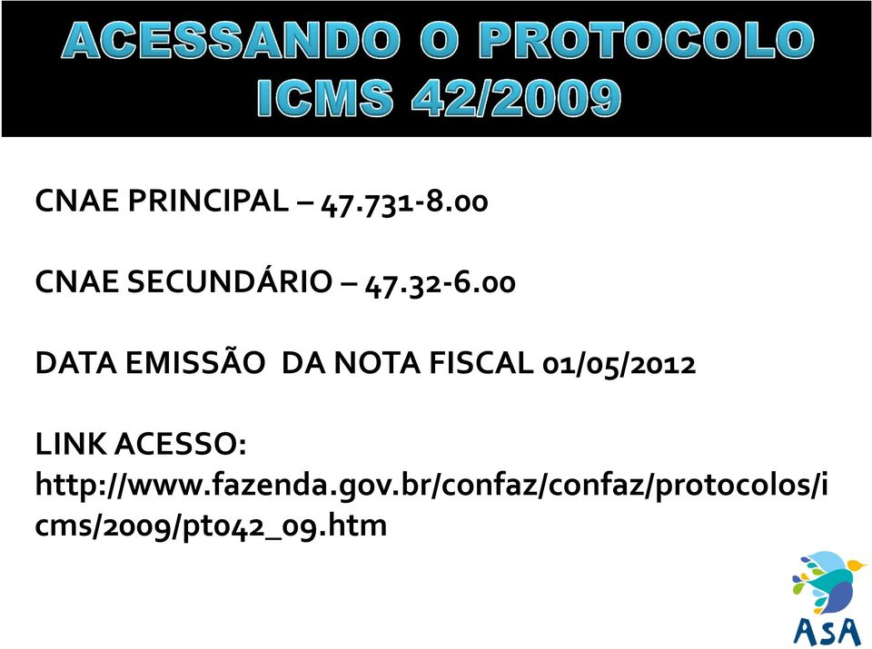 00 DATA EMISSÃO DA NOTA FISCAL 01/05/2012