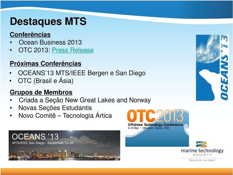 Diego OTC (Brasil e Ásia) Grupos de Membros Criada a Seção New