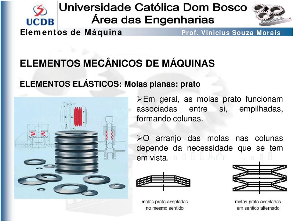 associadas entre si, empilhadas, formando colunas.