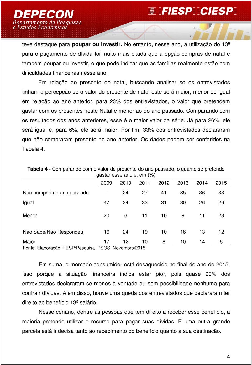 estão com dificuldades financeiras nesse ano.