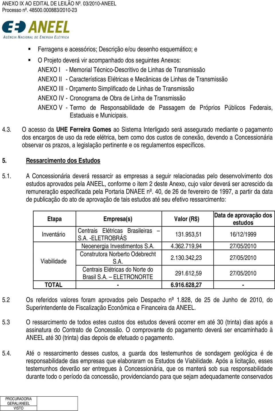 Responsabilidade de Passagem de Próprios Públicos Federais, Estaduais e Municipais. 4.3.