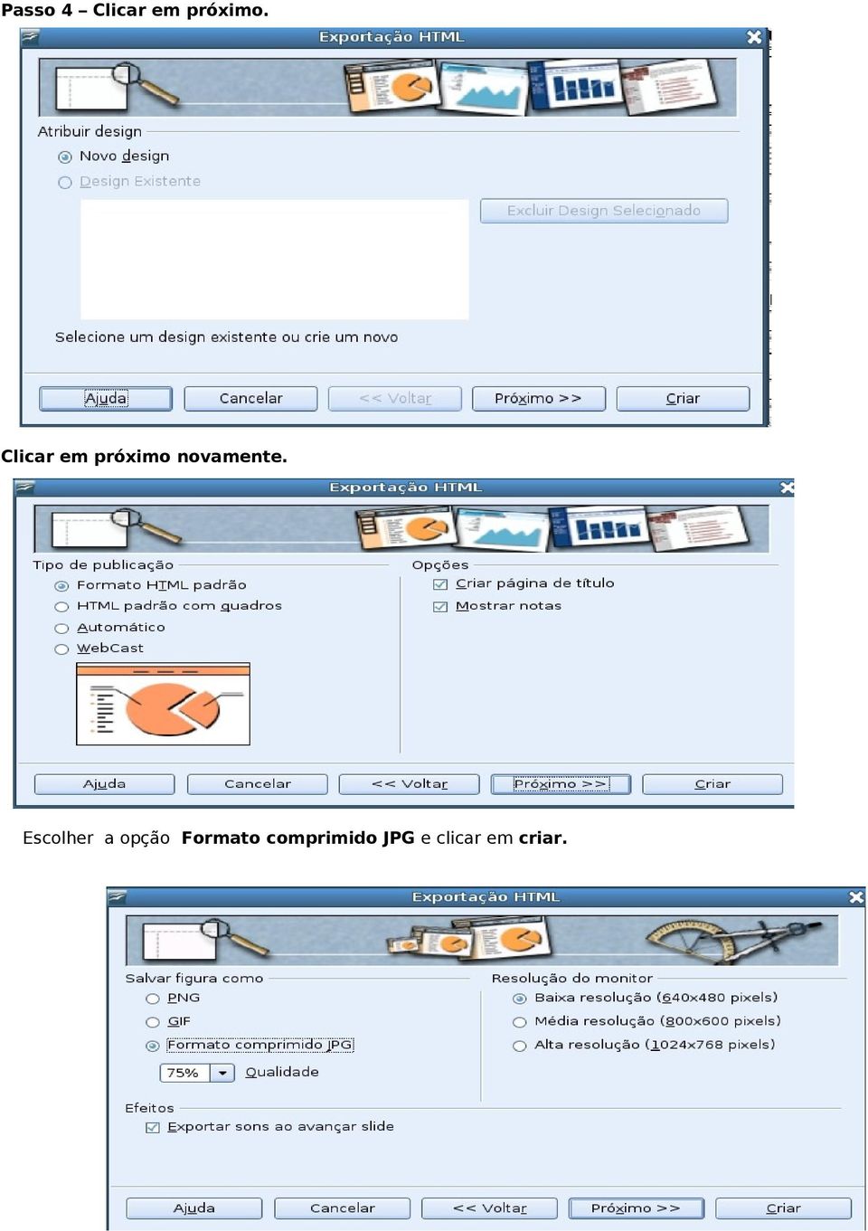 Escolher a opção Formato